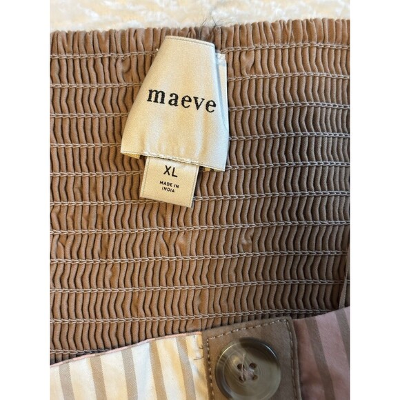 Anthropologie Maeve Strapless Drop Waist A Line Midi Dress Sz XL Ivory - Picture 9 of 9